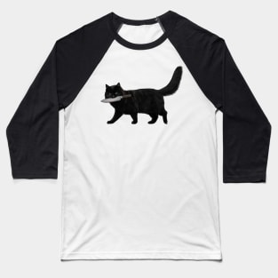 Knife Cat Baseball T-Shirt